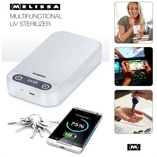 Melissa UV Sterilisator Bakterien entfernen Smartphone