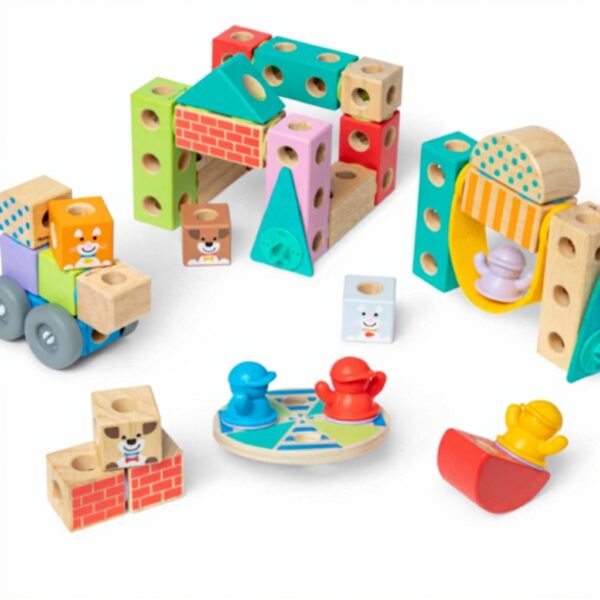Blockables Stadt Bauset Melissa amp Doug Holzbausteine Kinder