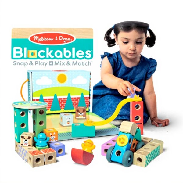 Blockables Stadt Bauset Melissa amp Doug Holzbausteine Kinder