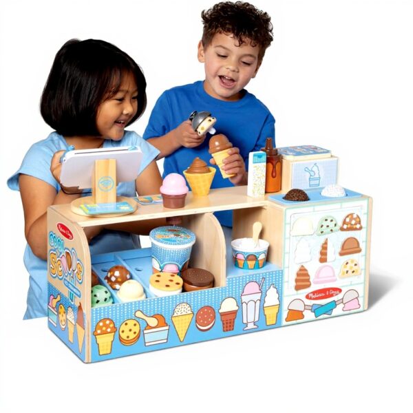 Holz Eiscafé Melissa amp Doug Rollenspiel Kinder ab 3 Jahren