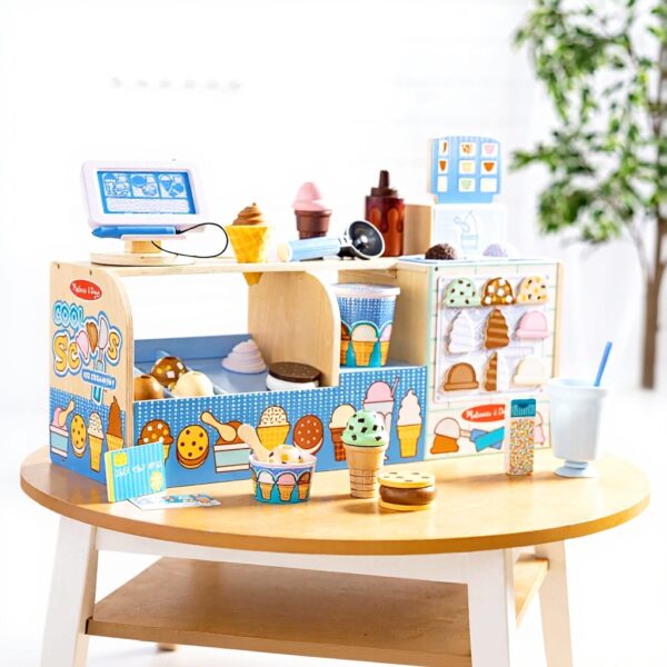 Holz Eiscafé Melissa amp Doug Rollenspiel Kinder ab 3 Jahren