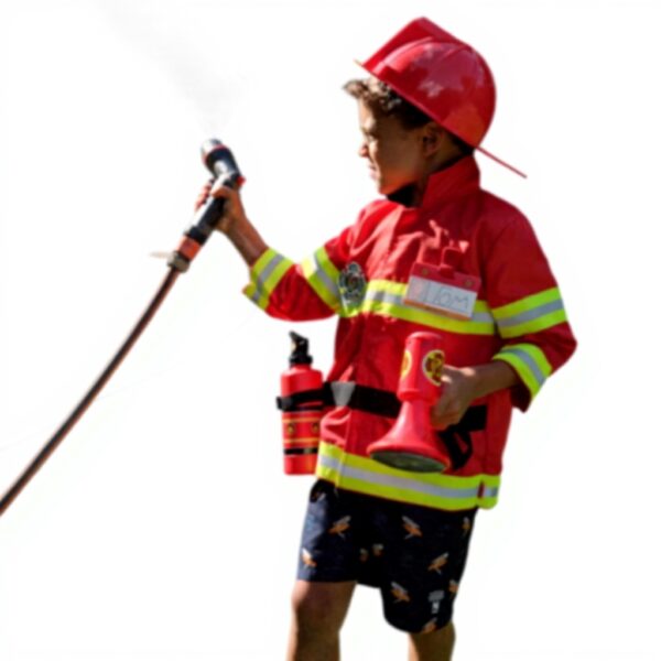 Feuerwehrkostüm Melissa Doug Kinder Rollenspiel realistisch