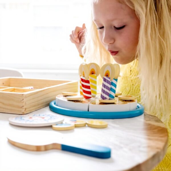 Holz Geburtstagskuchen Melissa Doug Dekorieren Schneiden