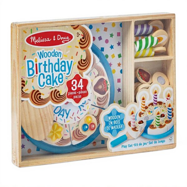 Holz Geburtstagskuchen Melissa Doug Dekorieren Schneiden