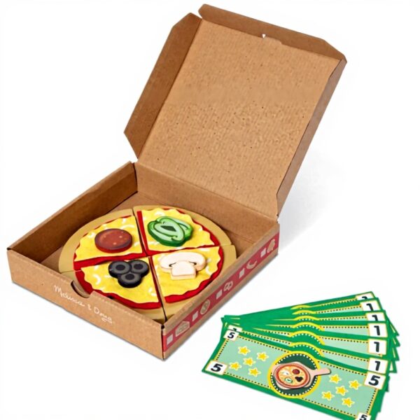 Holz-Pizzeria Melissa Doug Rollenspiel Pizza-Set Kinder 3