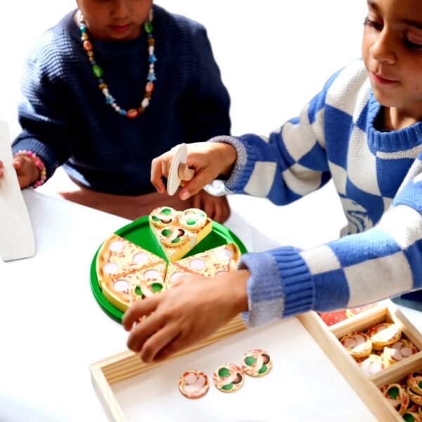 Holz-Pizzeria Melissa Doug Rollenspiel Pizza-Set Kinder 3