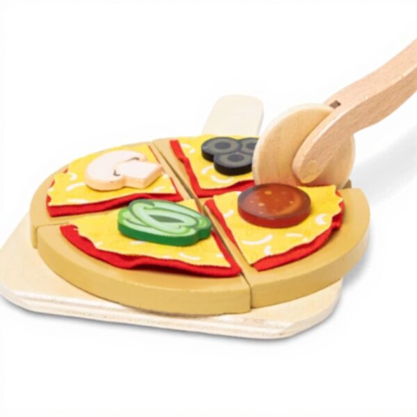 Holz-Pizzeria Melissa Doug Rollenspiel Pizza-Set Kinder 3