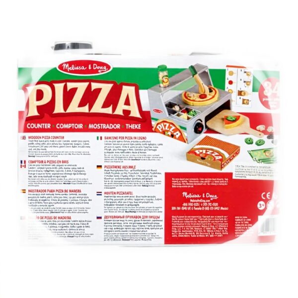 Holz-Pizzeria Melissa Doug Rollenspiel Pizza-Set Kinder 3