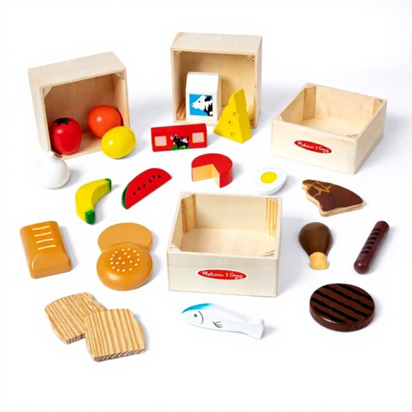 Melissa amp Doug Holz Lebensmittelset Kinderküche 21-teilig