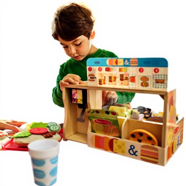 Melissa Doug Sandwich Shop Holzspielzeug Rollenspiel Kinder