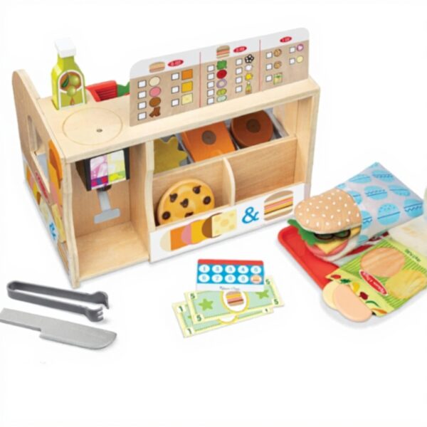 Melissa Doug Sandwich Shop Holzspielzeug Rollenspiel Kinder