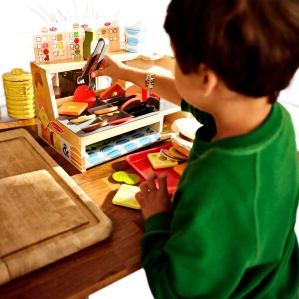 Melissa Doug Sandwich Shop Holzspielzeug Rollenspiel Kinder