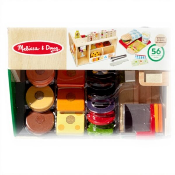 Melissa Doug Sandwich Shop Holzspielzeug Rollenspiel Kinder