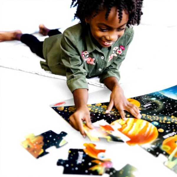 Sonnensystem Bodenpuzzle Melissa Doug Holz 48 Teile Kinder