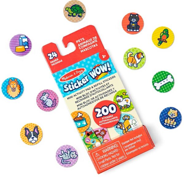Melissa Doug Sticker Wow Nachfüllset Tiere 200 Sticker