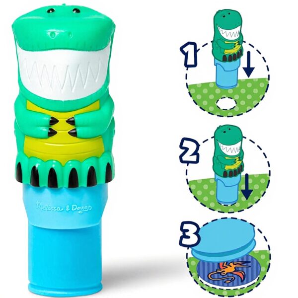 Melissa Doug Sticker Wow Stempel-Set Dinosaurier Kinder