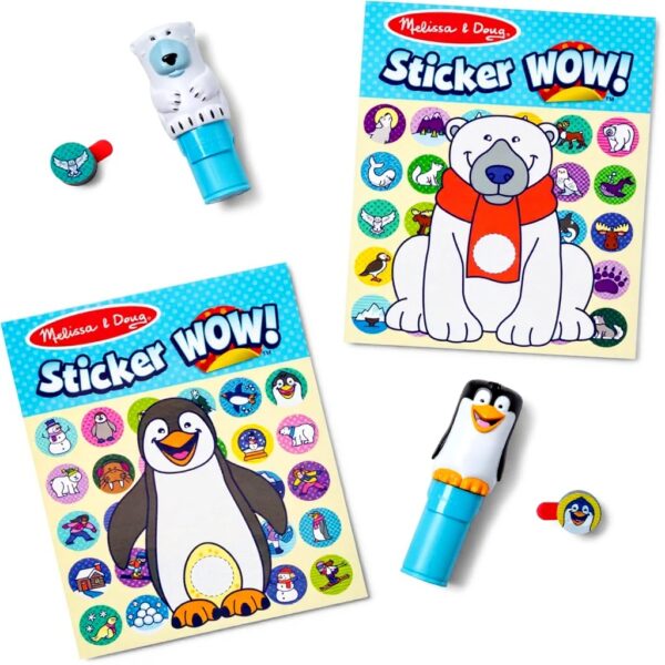 Melissa amp Doug Sticker Wow Winter Eisbär Pinguin