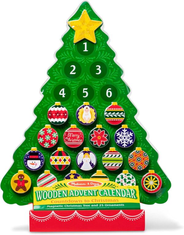 Holz Adventskalender Melissa Doug magnetisch Kinder-5