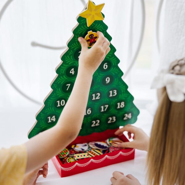 Holz Adventskalender Melissa Doug magnetisch Kinder-7