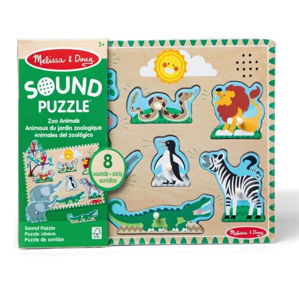 Zootiere Sound Puzzle Melissa Doug Holzspielzeug Motorik