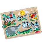 Zootiere Sound Puzzle Melissa Doug Holzspielzeug Motorik