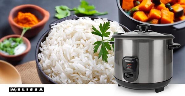 Reiskocher Melissa 1,5 L Edelstahl Antihaft Dämpfkorb-15