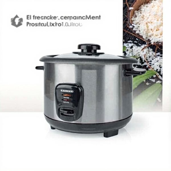 Reiskocher Melissa 1L Antihaftbeschichtung Dampfgareinsatz