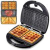 Sandwichmaker 3-in-1 Melissa schwarz Grill Waffeleisen