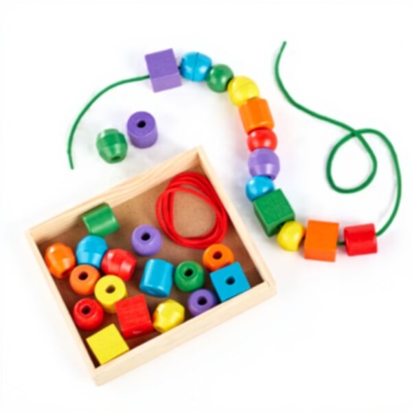 Melissa Doug Perlen Monat Holz Bastelset Kinder Textilfarben