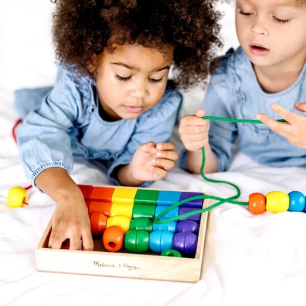 Melissa Doug Perlen Monat Holz Bastelset Kinder Textilfarben