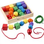 Melissa Doug Perlen Monat Holz Bastelset Kinder Textilfarben