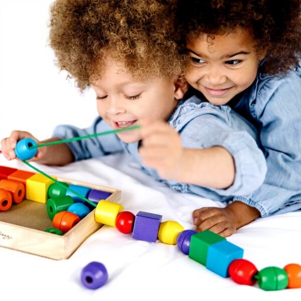 Melissa Doug Perlen Monat Holz Bastelset Kinder Textilfarben