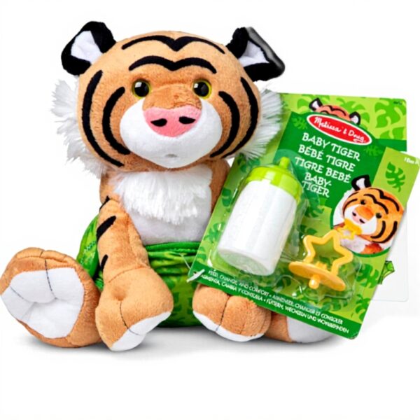 MelissaampDoug Baby Tiger Stofftier Kuscheltier mit Zubehör