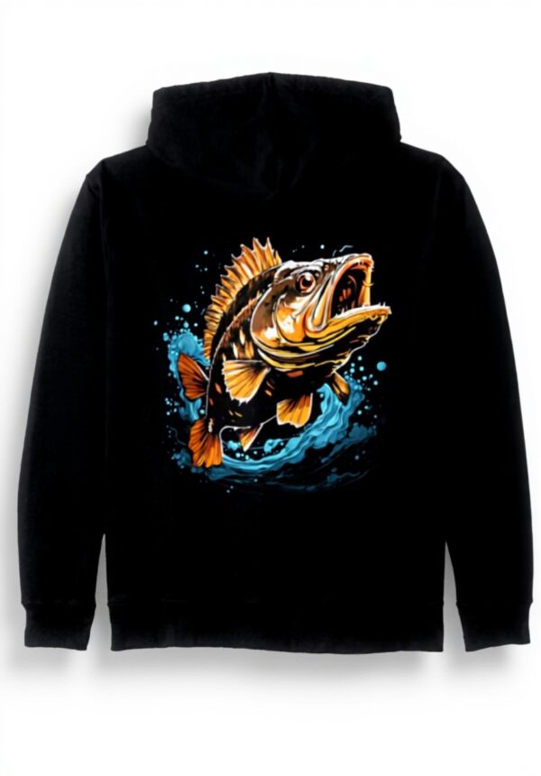 Barsch Angler Kapuzenjacke Aesthetic Streetwear Design