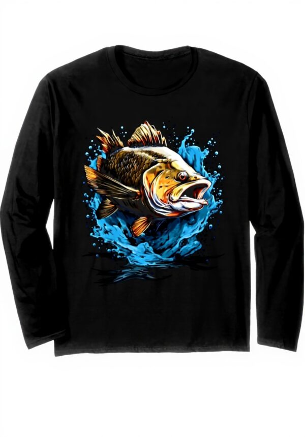 Barsch Fisch Agler Langarmshirt