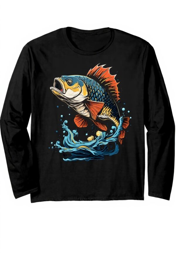 Barsch Angler Langarmshirt Aesthetic Streetwear Design