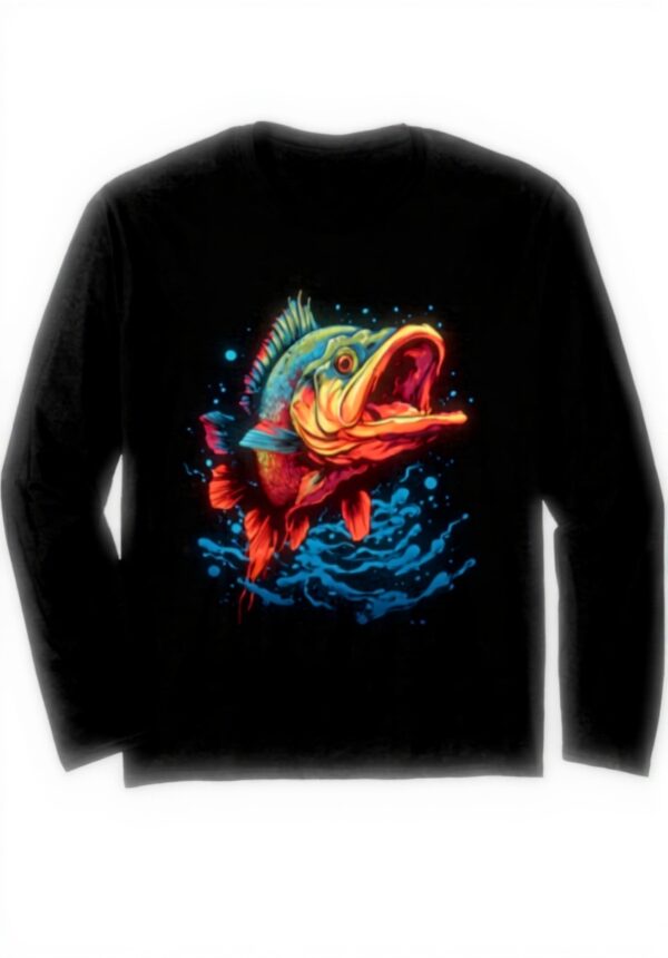 Barsch Angler Langarmshirt Aesthetic Streetwear Unisex