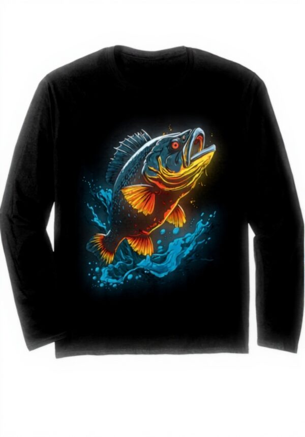 Barsch Angler Langarmshirt Aesthetic Streetwear Unisex