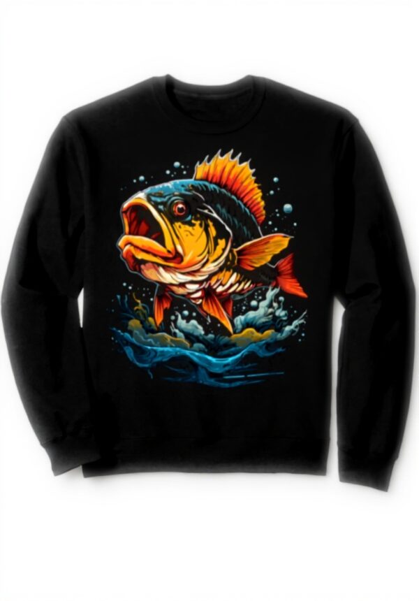 Barsch Fisch Angler Sweatshirt Aesthetic Streetwear Unisex
