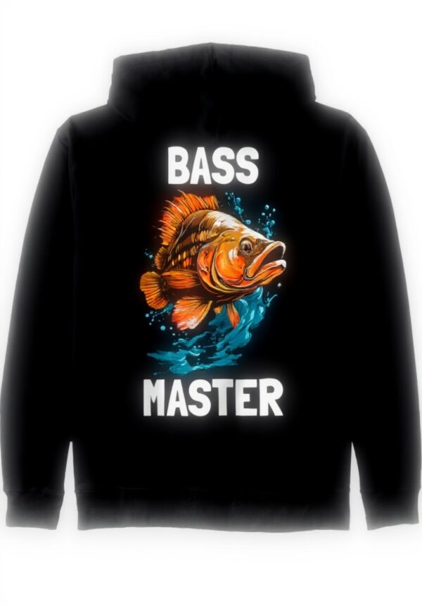 Bass Master Barsch Angler Kapuzenjacke Design Unisex