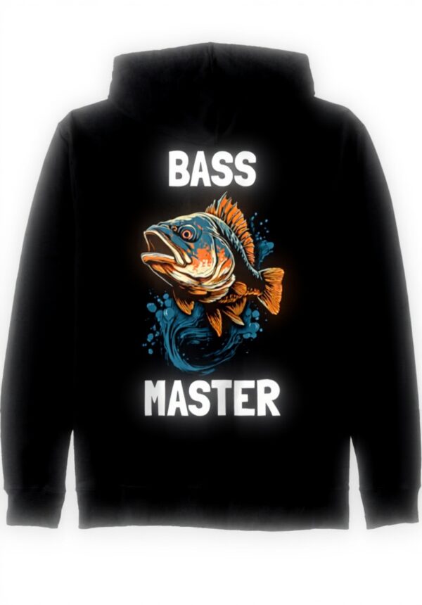 Bass Master Barsch Angler Kapuzenjacke Design