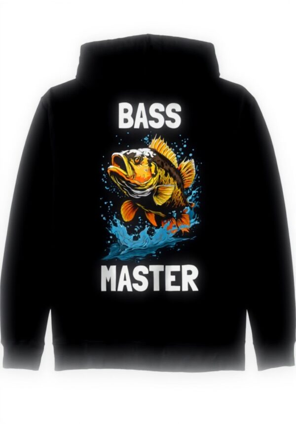 Bass Master Barsch Angler Kapuzenjacke Design Unisex