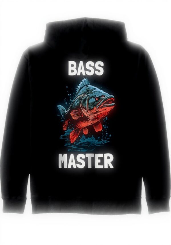 Bass Master Barsch Angler Kapuzenjacke Design Unisex