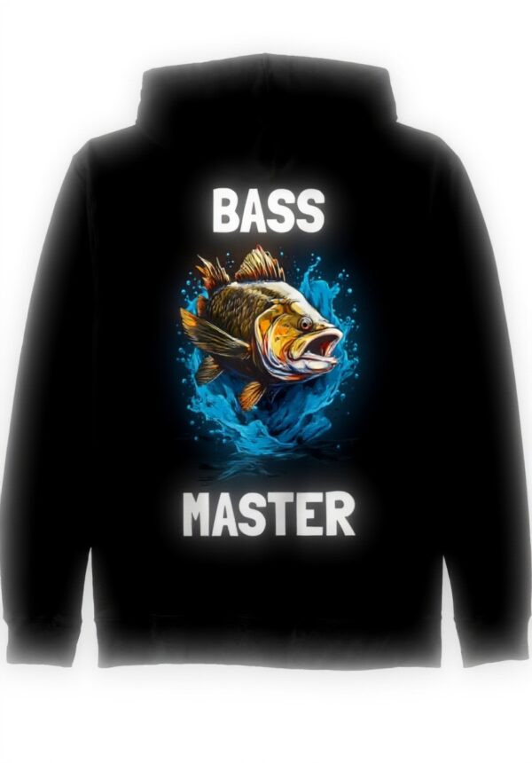 Bass Master Barsch Angler Kapuzenjacke Design Unisex