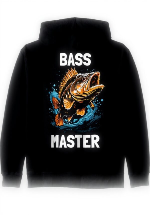 Bass Master Barsch Angler Kapuzenjacke Design Unisex