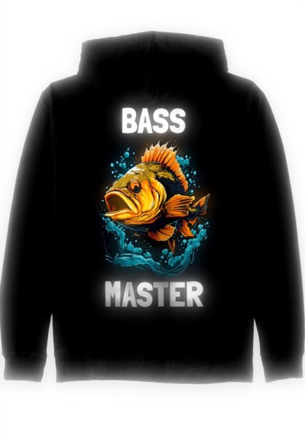 Bass Master Barsch Angler Kapuzenjacke Design Streetwear