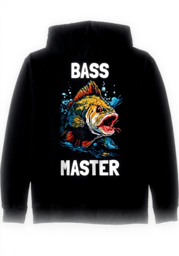 Bass Master Barsch Fisch Angler Kapuzenjacke - Leichte