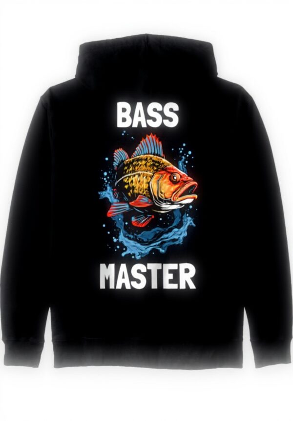 Bass Master Barsch Angler Kapuzenjacke Design Unisex