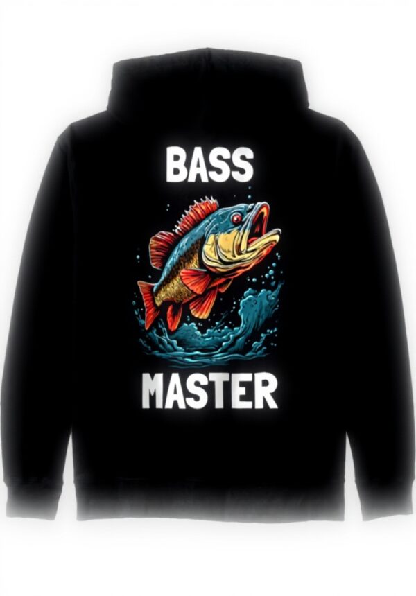 Bass Master Barsch Angler Kapuzenjacke Design Streetwear
