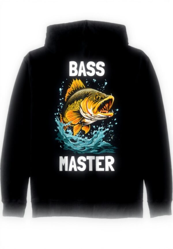 Bass Master Barsch Kapuzenjacke Angler Design Leicht